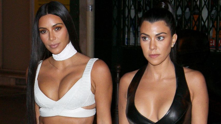 Kim und Kourtney Kardashian in Paris 2016