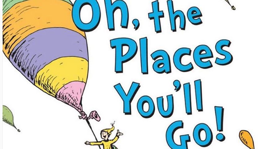 Dr. Seuss Kinderbuch-Cover von "Oh, the Places You 'll Go!!"