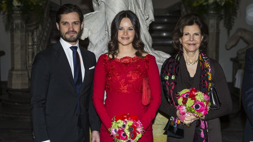 Prinz Carl Philip von Schweden, Sofia Hellqvist und Königin Silvia von Schweden