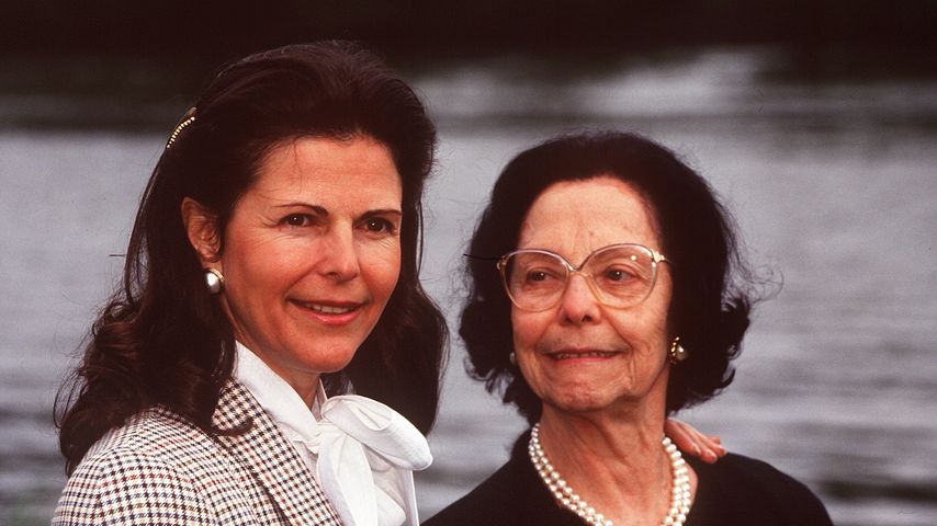 Königin Silvia und ihre Mutter Alice Sommerlath im Jahr 1991