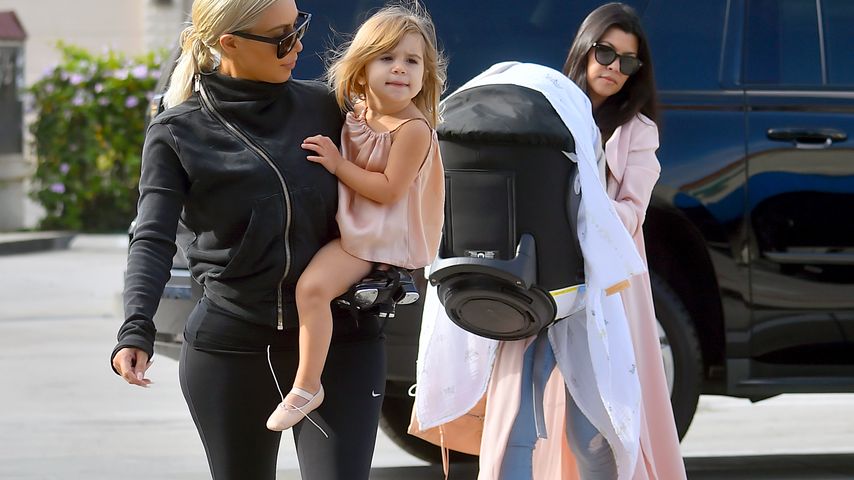 Kim Kardashian, Kourtney Kardashian und Penelope Disick