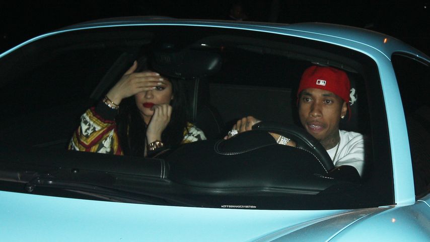 Kylie Jenner und Tyga im Auto in West Hollywood