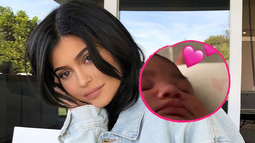Ciao Schnuller: Kylie zeigt zum 1. Mal Baby Stormis Gesicht!