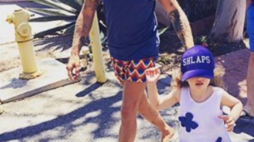 Lapo Elkann und Aurelia Dahlia, die Tochter von Model Shermine Shahrivar