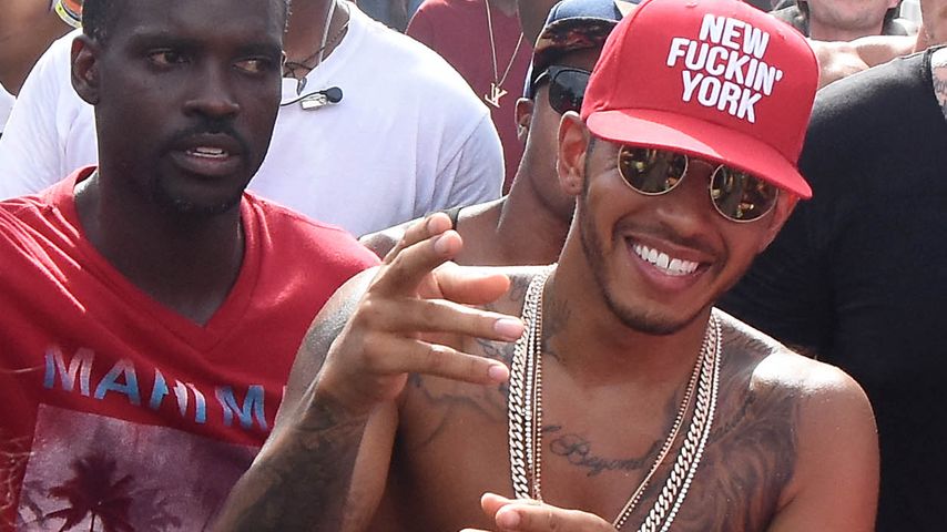 Lewis Hamilton auf der "Barbados Kadooment Day"-Parade