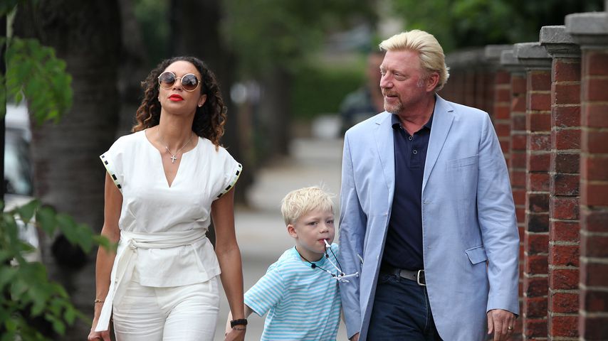 Lilly und Boris Becker mit Sohnemann Amadeus in London