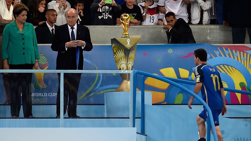 Lionel Messi nach dem WM-Finale 2014 in Rio