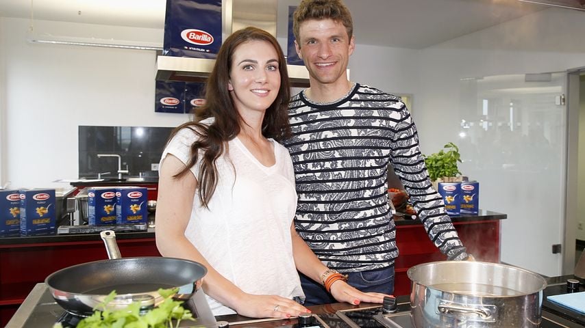 Lisa und Thomas Müller bei der Präsentation ihrer "Barilla"-Kampagne