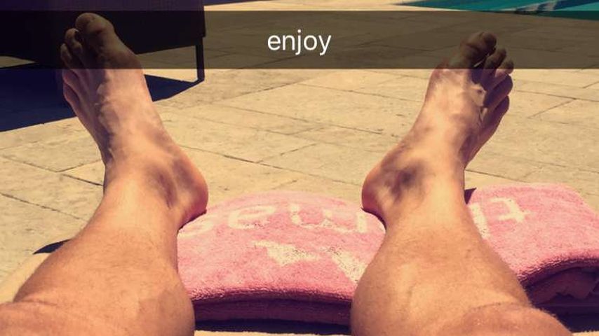 Lukas Podolski, Entspannung während der EM 2016