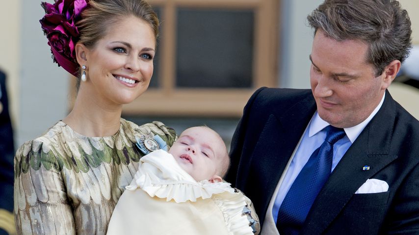 Madeleine von Schweden, Prinz Nicolas von Schweden und Chris O'Neill