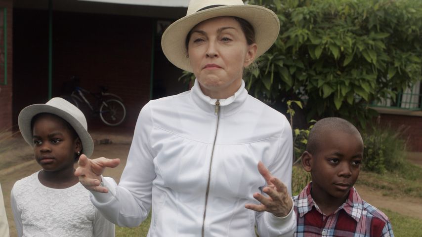 Madonna mit ihren Kids Mercy und David