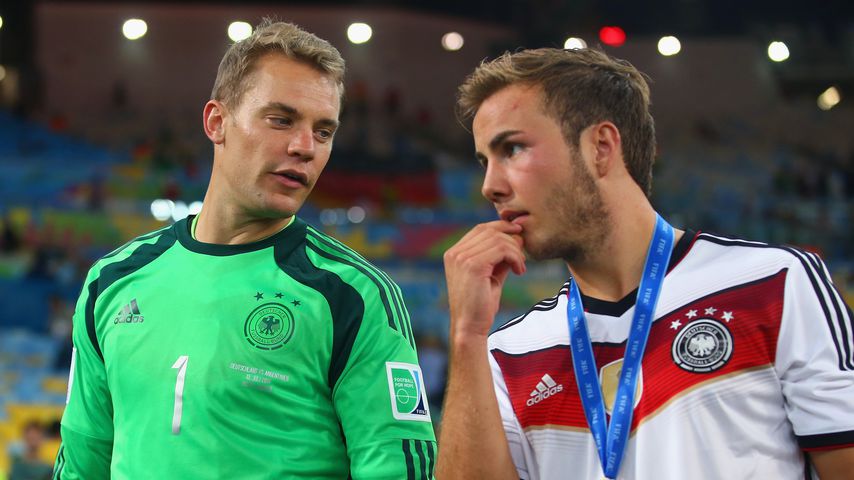 Manuel Neuer und Mario Götze beim WM-Finale 2014 in Rio de Janeiro