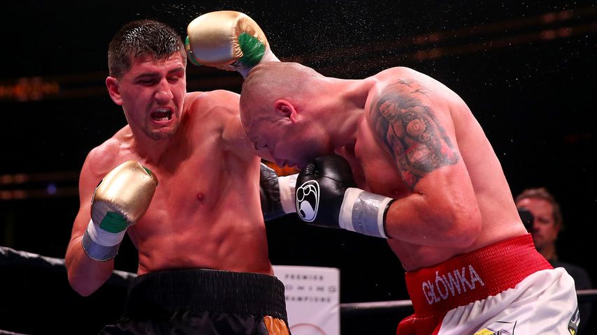Marco Huck im Kampf gegen Krzysztof Glowacki, 2015 in Newark