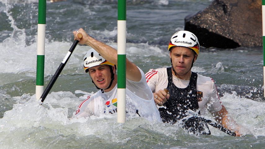 Marcus Becker und Stefan Henze bei den Slalom-Weltmeisterschaft im Kanu