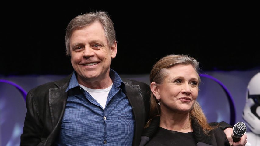 Mark Hamill und Carrie Fisher bei einem Star Wars-Event 2015