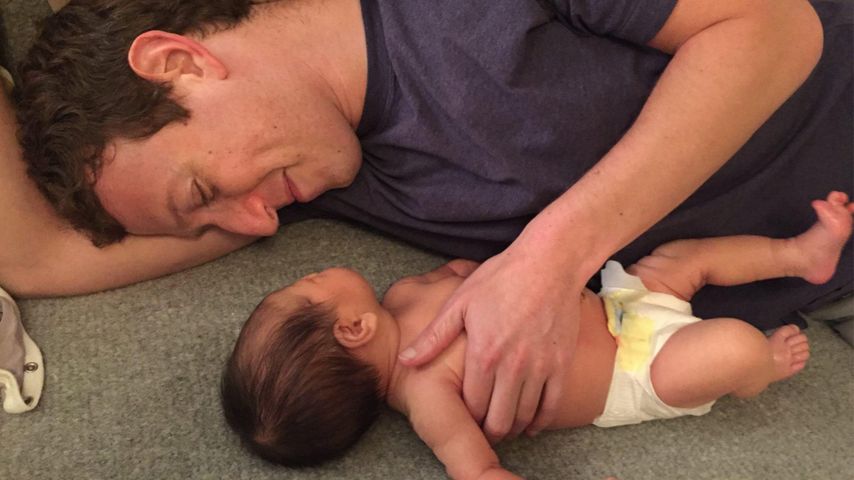 Mark Zuckerberg mit seiner Tochter Max