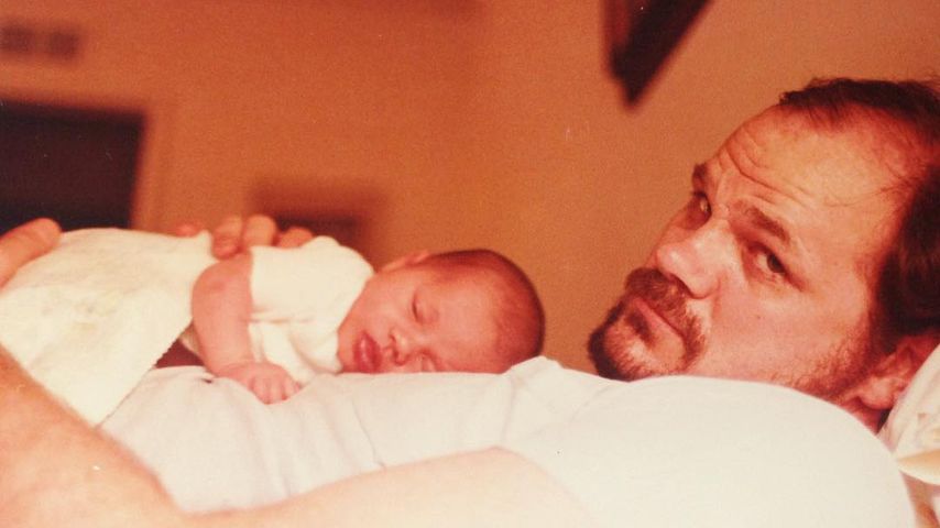 Meghan Markle als Baby mit ihrem Vater Thomas Markle