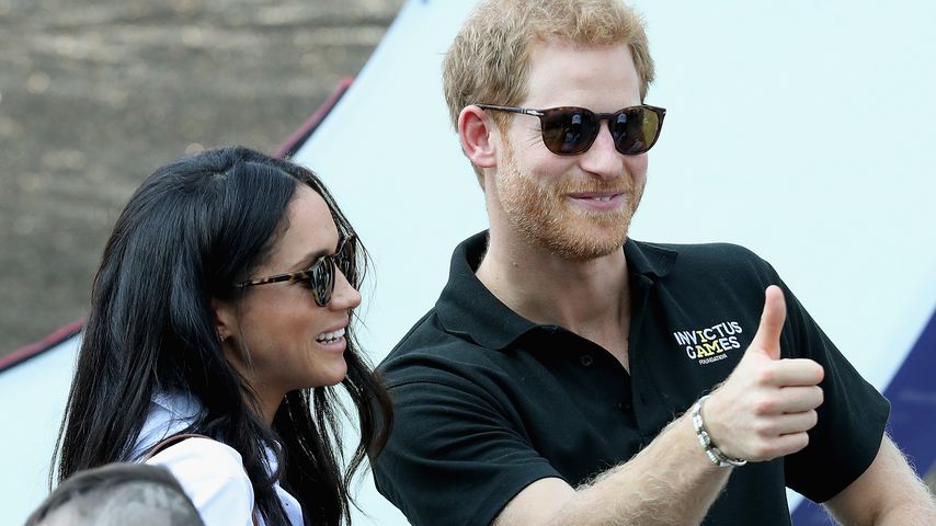 Meghan Markle und Prinz Harry bei einem Rollstuhl-Tennismatch