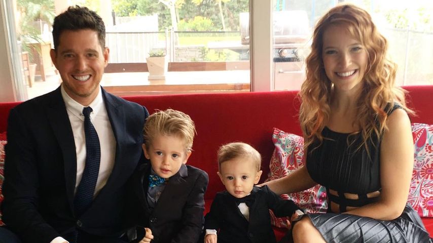 Michael Bublé, die Söhne Noah und Elias und Frau Luisana Lopilato im Oktober 2016