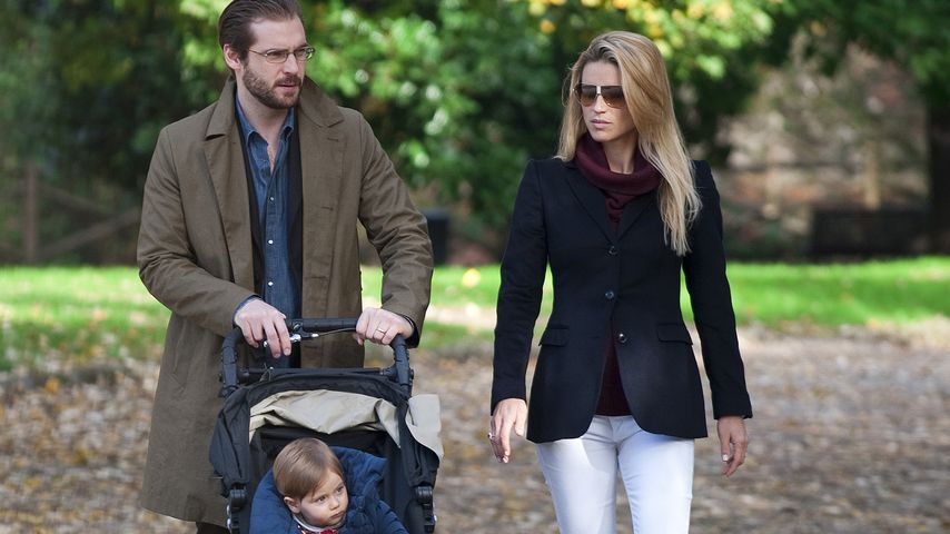 Michelle Hunziker, Tomaso Trussardi und Sole Trussardi