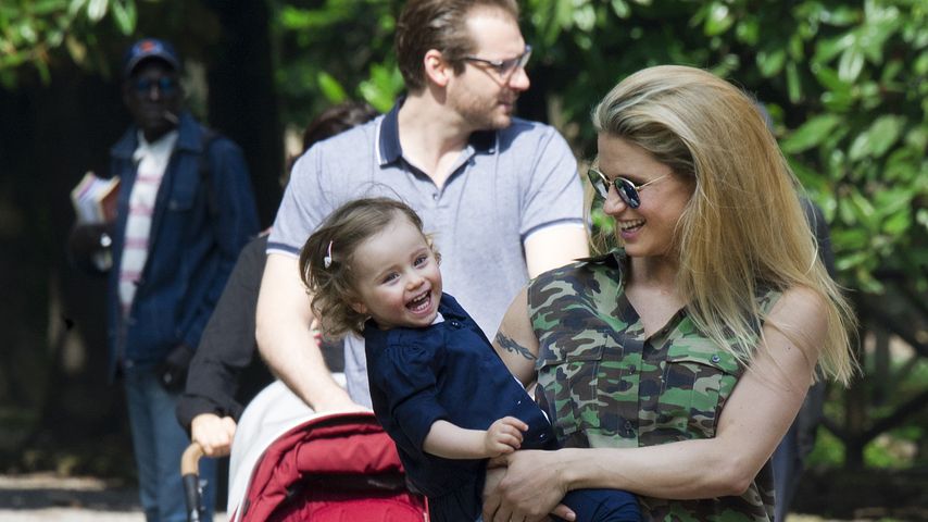 Michelle Hunziker, Tomaso Trussardi und Sole Trussardi