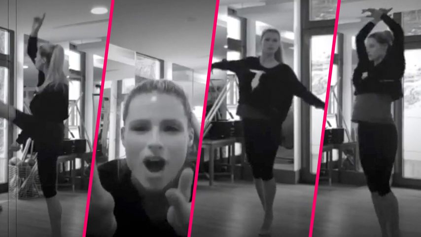 Wow: Michelle Hunziker hat tänzerisch ordentlich was drauf!