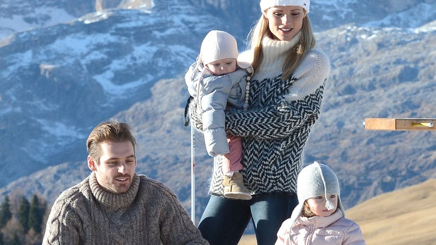Michelle Hunziker, Tomaso Trussardi, Sole Trussardi und Celeste Trussardi