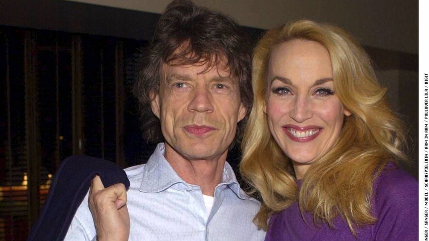 Mick Jagger und seine Ex-Frau Jerry Hall