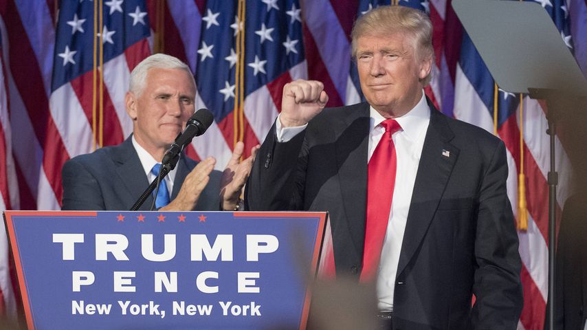 Mike Pence und Donald Trump im Hilton Midtown Hotel in NYC