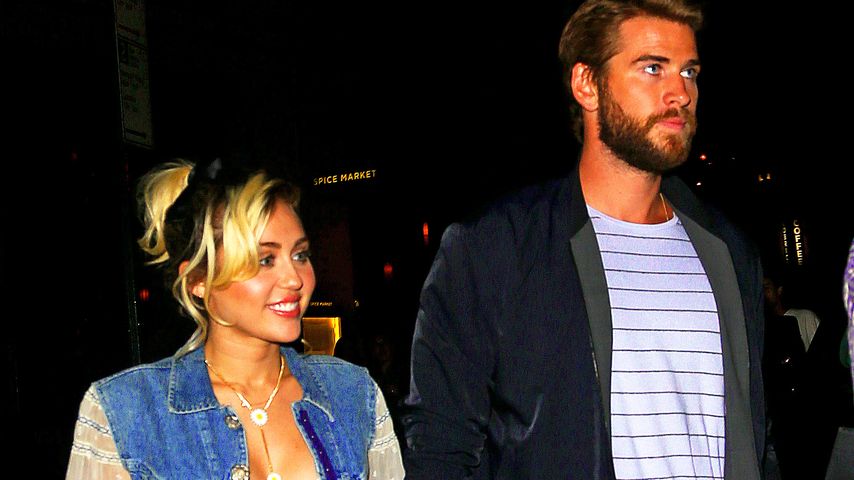 Miley Cyrus und Liam Hemsworth während eines Dates in NYC 2016