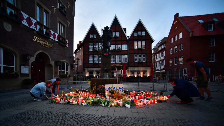 Münster am Tag nach der Amokfahrt des 7. Aprils 2018