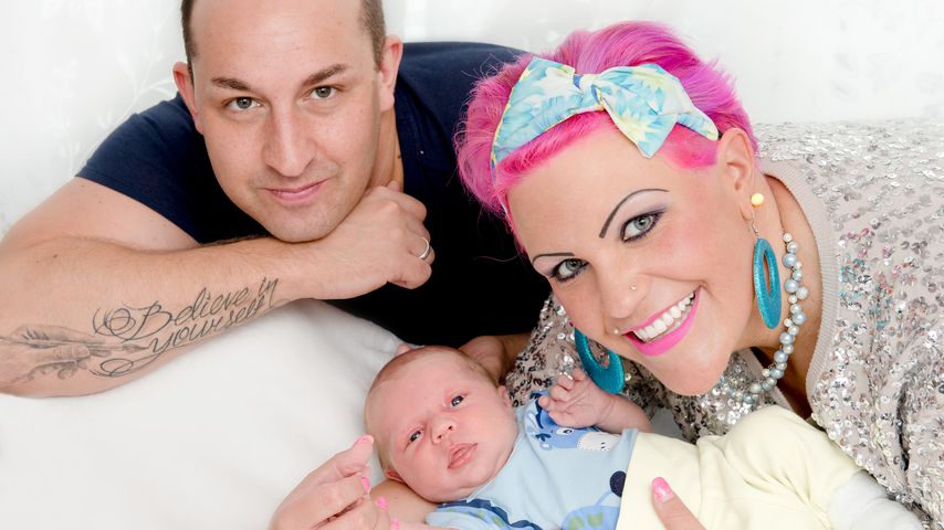 Patrick und Nadine Zucker mit Baby Tayler Jerome