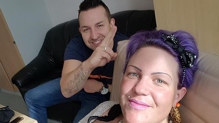 Nadine Zucker mit ihrem Patrick im Krankenhaus