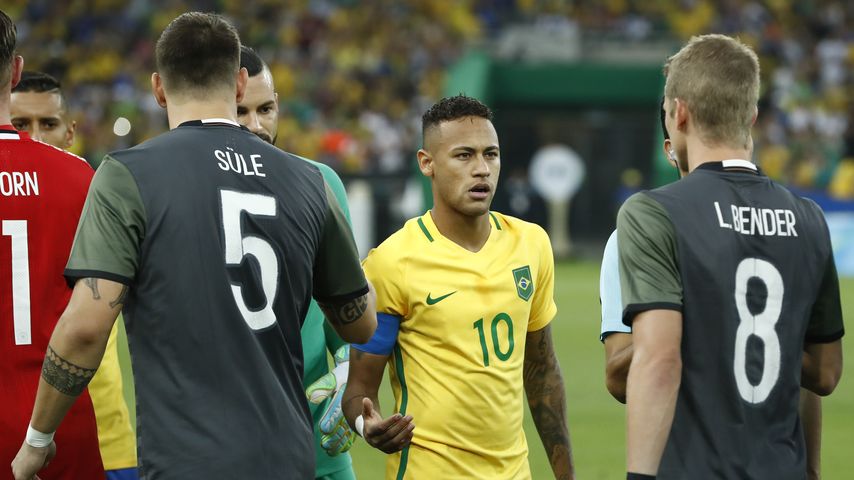 Neymar Jr, Süle und Bender beim Olympia-Finalspiel in Rio de Janeiro