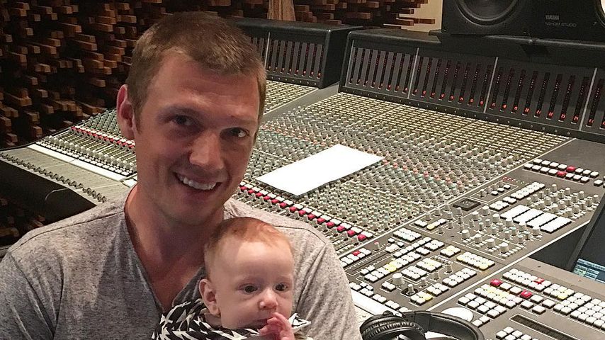 Nick Carter mit Söhnchen Odin