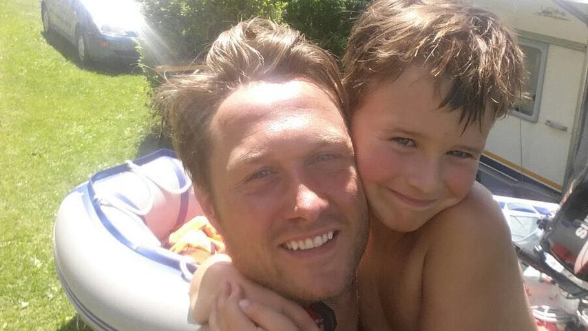 Nico Schwanz mit seinem Sohn Damian