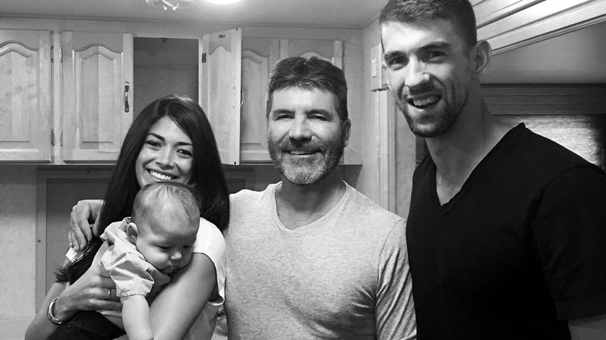 Nicole Johnson, Boomer Phelps, Simon Cowell und Schwimmer Michael Phelps