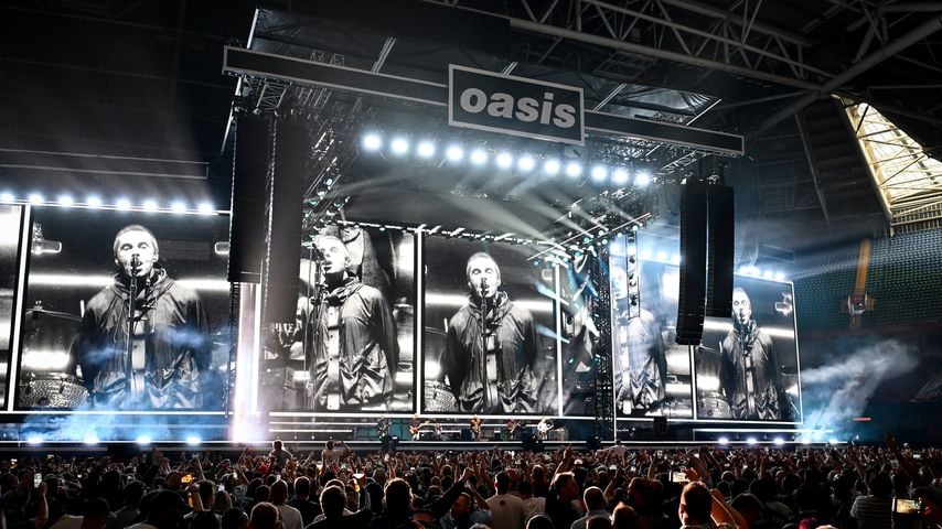 Oasis im Juli 2025 in Cardiff