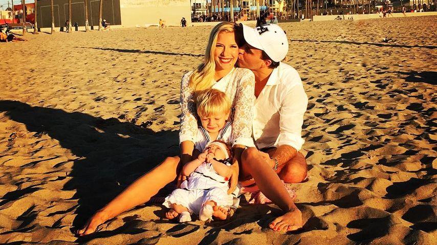 Oksana Kolenitchenko mit ihrer Familie