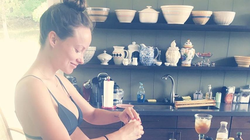 Olivia Wilde während ihrer zweiten Schwangerschaft im Juli 2016