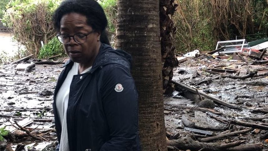 Oprah Winfrey auf ihrem Anwesen in Montecito