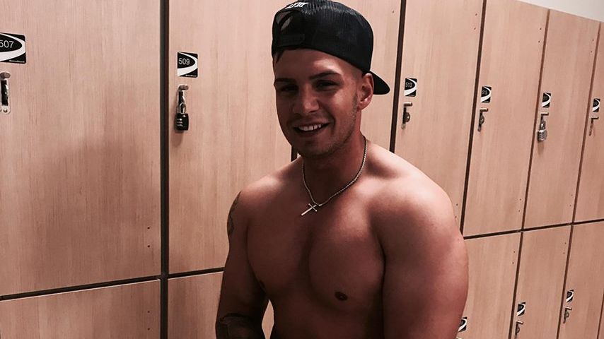 Sänger Pietro Lombardi im Fitnessstudio