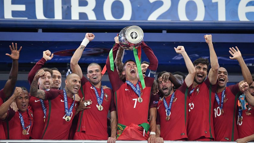 Die Portugiesische Nationalmannschaft beim EM-Sieg 2016