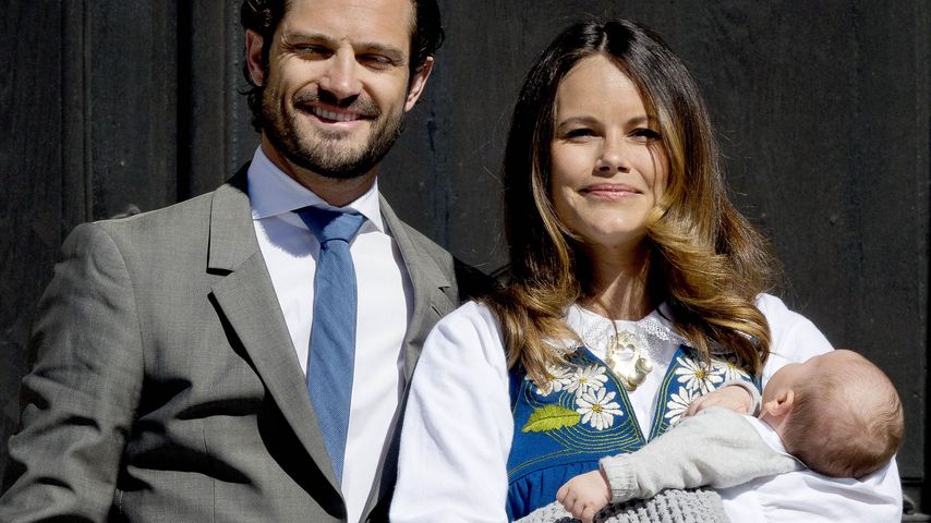 Prinz Carl Philip, Prinzessin Sofia und Prinz Alexander am schwedischen Nationalfeiertag