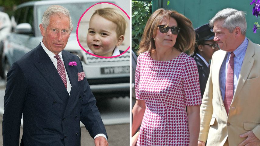 Prinz Charles, die Middletons und Prinz George