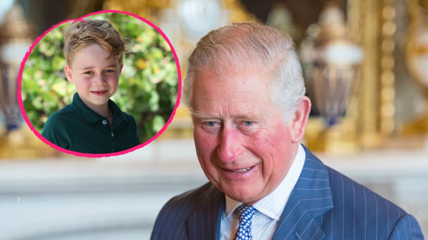 Wie süß: Babybild von Prinz George in Prinz Charles' Büro