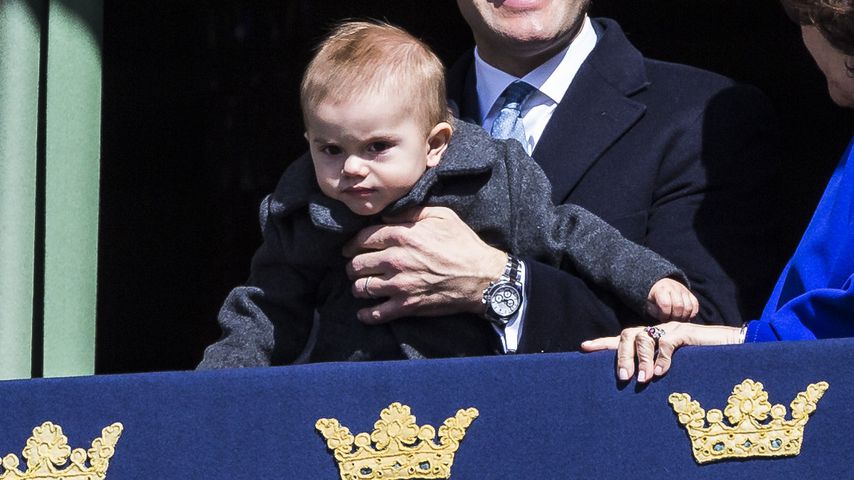 Prinz Daniel von Schweden mit seinem Sohn Oscar