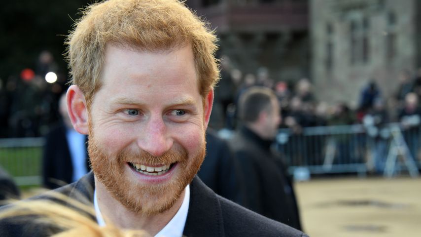 Prinz Harry bei einem Besuch in Cardiff