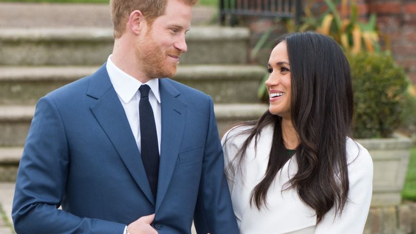 Prinz Harry und Meghan Markle bei der Verkündung ihrer Verlobung