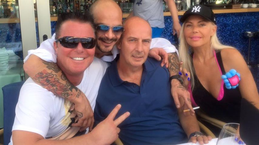 Prinz Marcus, Ben Tewaag , Mario Basler und Natascha Ochsenknecht auf Ibiza